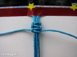 Браслет з вощеного шнура з намистинами, фенькоплёт (вощеного) Браслет з вощеного шнура з намистинами, фенькоплёт