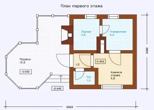 Креслення лазні особливості планування будівлі (кімната відпочинку роздягальня) Креслення лазні особливості планування будівлі