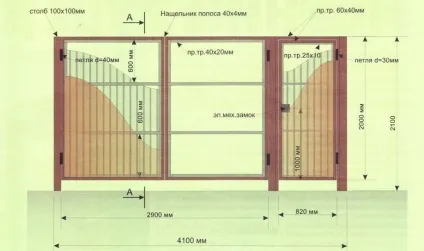 Креслення гаражних воріт підготовка, робота над каркасом, монтаж (креслення) Креслення гаражних воріт підготовка, робота над каркасом, монтаж