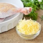 Курча під сиром в духовці