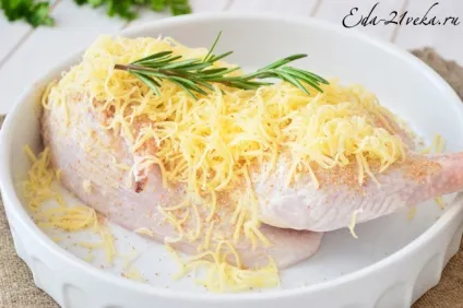 Курча під сиром в духовці