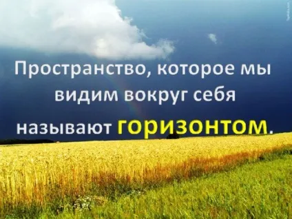 Що таке горизонт початкові класи, презентації (початкові класи презентації що таке горизонт?) Що таке горизонт початкові класи, презентації