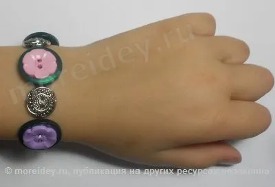 Квіткові браслети з гудзиків своїми руками, more творчих ідей для дітей (квіткові) Квіткові браслети з гудзиків своїми руками, more творчих ідей для дітей