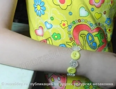 Квіткові браслети з гудзиків своїми руками, more творчих ідей для дітей (гудзиків) Квіткові браслети з гудзиків своїми руками, more творчих ідей для дітей