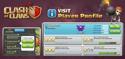 Clash of clans, Клаше оф Клансі, профіль гравця (профіль) Clash of clans, Клаше оф Клансі, профіль гравця