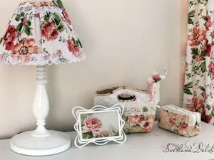 Декоруємо нудну настільну лампу - ярмарок майстрів - ручна робота, handmade (прошиває потайним швом) Декоруємо нудну настільну лампу - ярмарок майстрів - ручна робота, handmade