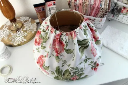 Декоруємо нудну настільну лампу - ярмарок майстрів - ручна робота, handmade (шиття) Декоруємо нудну настільну лампу - ярмарок майстрів - ручна робота, handmade