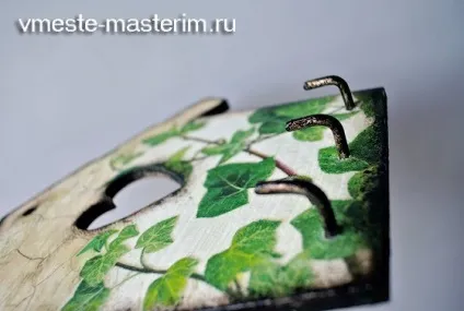 Декупаж ключниці будиночок з дверцятами своїми руками майстер клас (ключниці) Декупаж ключниці будиночок з дверцятами своїми руками майстер клас