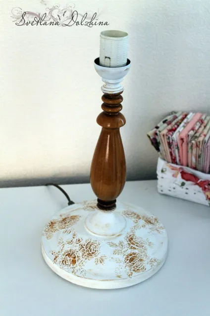 Декоруємо нудну настільну лампу - ярмарок майстрів - ручна робота, handmade (настільну) Декоруємо нудну настільну лампу - ярмарок майстрів - ручна робота, handmade