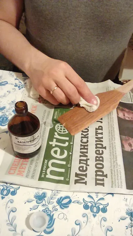 Робимо лопатку для сковорідки - ярмарок майстрів - ручна робота, handmade (вазелінове масло) Робимо лопатку для сковорідки - ярмарок майстрів - ручна робота, handmade