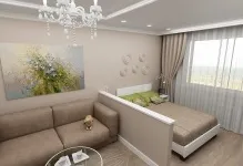 Дизайн кімнати 20 метрів вітальня-спальня фото інтер'єрів кімнати, проект суміщеної, зонування (фото) Дизайн кімнати 20 метрів вітальня-спальня фото інтер'єрів кімнати, проект суміщеної, зонування
