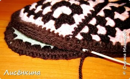 Домашні тапочки гачком мк, країна майстрів (повітряні петлі підйому) Домашні тапочки гачком мк, країна майстрів