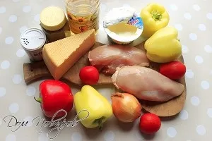Фарширований перець куркою з овочами - рецепт в духовці