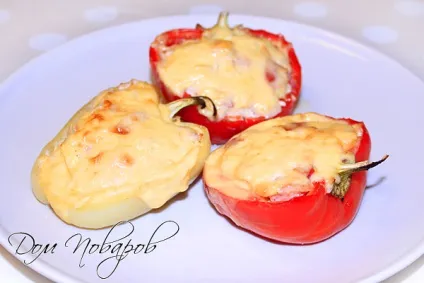 Фарширований перець куркою з овочами - рецепт в духовці