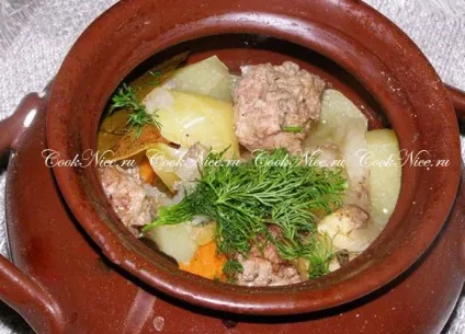 Фрикадельки з картоплею в горщиках, cooknice (фрикадельки) Фрикадельки з картоплею в горщиках, cooknice
