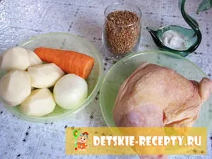 Гречаний суп з куркою для дітей, дитячі рецепти, страви (гречаний куркою дітей) Гречаний суп з куркою для дітей, дитячі рецепти, страви
