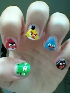 Як зробити манікюр в стилі angry birds (манікюр) Як зробити манікюр в стилі angry birds