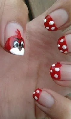 Як зробити манікюр в стилі angry birds (angry birds) Як зробити манікюр в стилі angry birds
