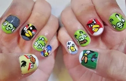Як зробити манікюр в стилі angry birds (зробити) Як зробити манікюр в стилі angry birds