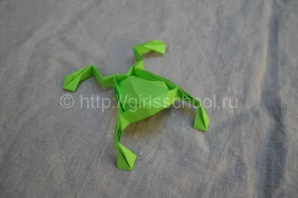 Як зробити жабу з паперу своїми руками, орігамі з паперу жаба, жіноча школа (жабу) Як зробити жабу з паперу своїми руками, орігамі з паперу жаба, жіноча школа