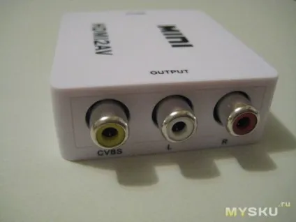 Hdmi2av або міні огляд про те як підключити hdmi пристрій до телевізора без hdmi входу (hdmi) Hdmi2av або міні огляд про те як підключити hdmi пристрій до телевізора без hdmi входу