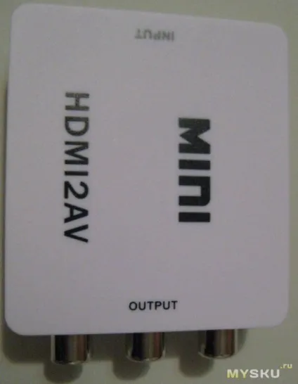 Hdmi2av або міні огляд про те як підключити hdmi пристрій до телевізора без hdmi входу (міні) Hdmi2av або міні огляд про те як підключити hdmi пристрій до телевізора без hdmi входу