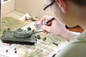 Використання аерографа, сім байт