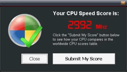 Вимірюємо швидкість процесора в cpu speed professional