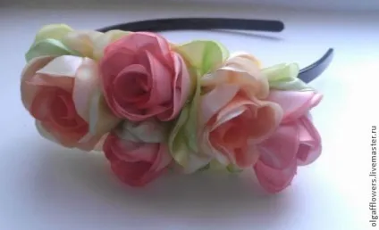 Виготовлення троянди з круглих пелюсток - ярмарок майстрів - ручна робота, handmade (прикраса ручної роботи) Виготовлення троянди з круглих пелюсток - ярмарок майстрів - ручна робота, handmade