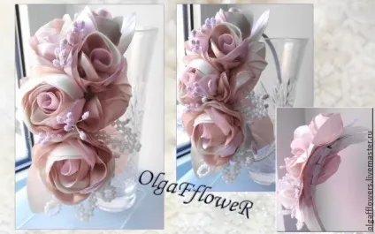 Виготовлення троянди з круглих пелюсток - ярмарок майстрів - ручна робота, handmade (ободок) Виготовлення троянди з круглих пелюсток - ярмарок майстрів - ручна робота, handmade