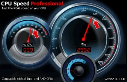 Вимірюємо швидкість процесора в cpu speed professional