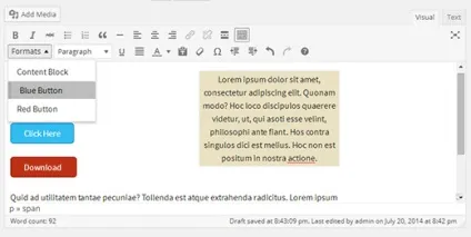 Як додати власні стилі в візуальний редактор wordpress