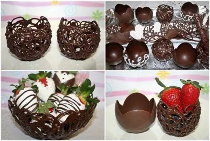 Як робити своїми руками шоколадні формочки тарталетки, стаканчики (шоколад) Як робити своїми руками шоколадні формочки тарталетки, стаканчики