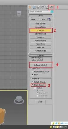 Як користуватися командою attach для editable poly в 3ds max