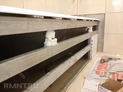 Як зробити екран під ванну з плитки (екран) Як зробити екран під ванну з плитки