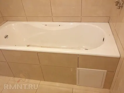 Як зробити екран під ванну з плитки (плитки) Як зробити екран під ванну з плитки