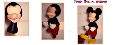 Як зробити Міккі Мауса з мастики