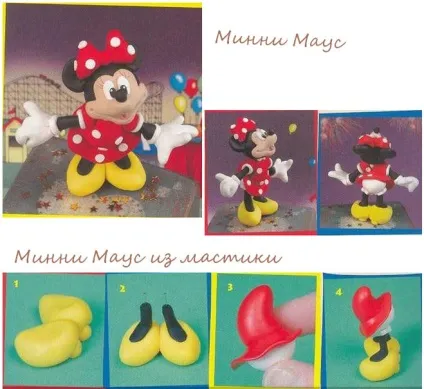 Як зробити минни маус з мастики (мастики) Як зробити минни маус з мастики