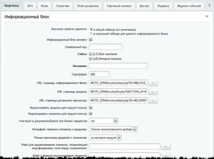 Як створити інформаційний блок бітрікс