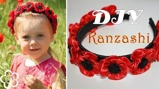Канзаши маки з атласних стрічок своїми руками відео майстер-класу (канзаші мак атлас стрічка рука відео майстер клас) Канзаши маки з атласних стрічок своїми руками відео майстер-класу