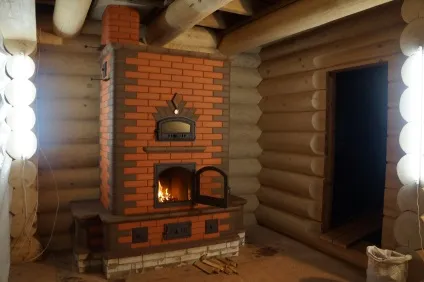 Камінопечь порядовка своїми руками піч-плита, фото, з лежанкою з цегли, для варки підвищеної