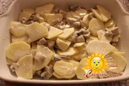 Картопля з грибами в духовці (духовці) Картопля з грибами в духовці