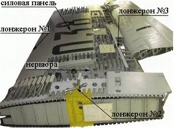 Конструкція крила літака ту - 154м