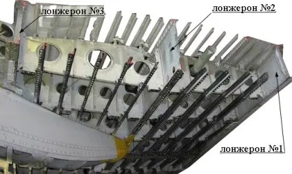 Конструкція крила літака ту - 154м