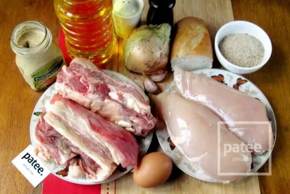 Котлети з курячої грудки і яловичини - рецепт з фотографіями - patee (котлети) Котлети з курячої грудки і яловичини - рецепт з фотографіями - patee