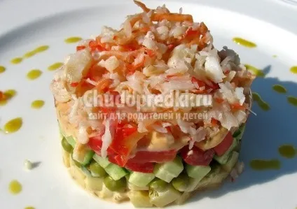 Крабовий салат з огірком