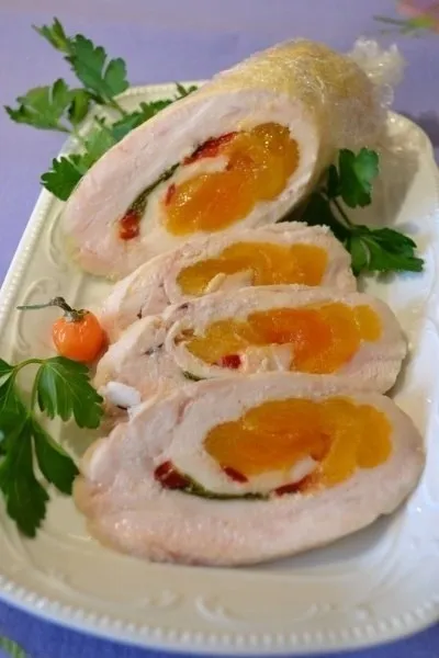 Курячі рулетики з курагою - прості рецепти (рулетики) Курячі рулетики з курагою - прості рецепти
