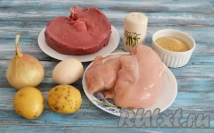 Куряче-яловичі котлети - рецепт з фото (рецепт) Куряче-яловичі котлети - рецепт з фото