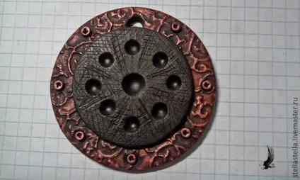 Ліпимо етно-кулон з полімерної глини - ярмарок майстрів - ручна робота, handmade (акрилова фарба) Ліпимо етно-кулон з полімерної глини - ярмарок майстрів - ручна робота, handmade