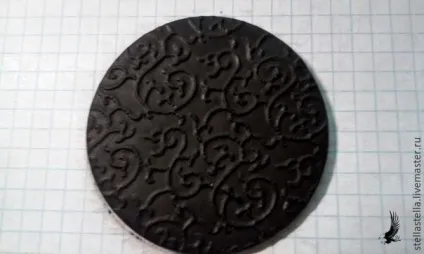 Ліпимо етно-кулон з полімерної глини - ярмарок майстрів - ручна робота, handmade (Каттера вирізаємо коло) Ліпимо етно-кулон з полімерної глини - ярмарок майстрів - ручна робота, handmade